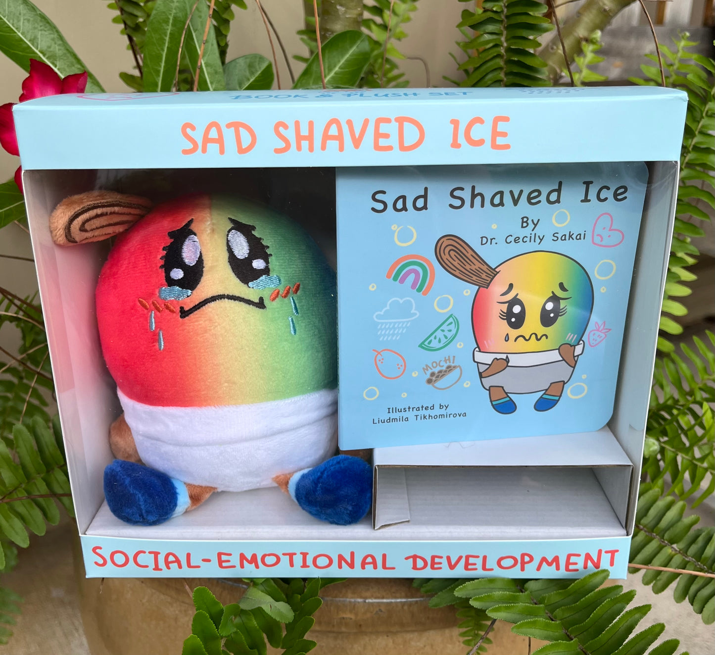 Sad Shaved Ice Stuffed Animal & Book
