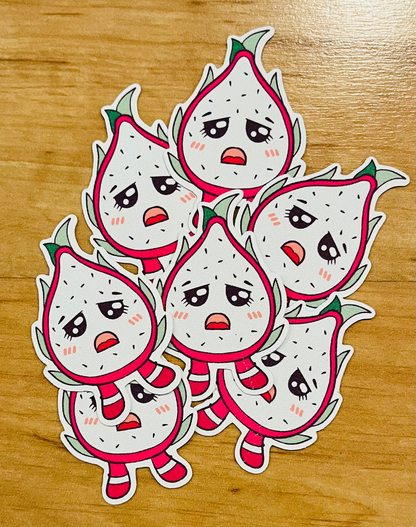 Sticker, Disappointed Dragon Fruit